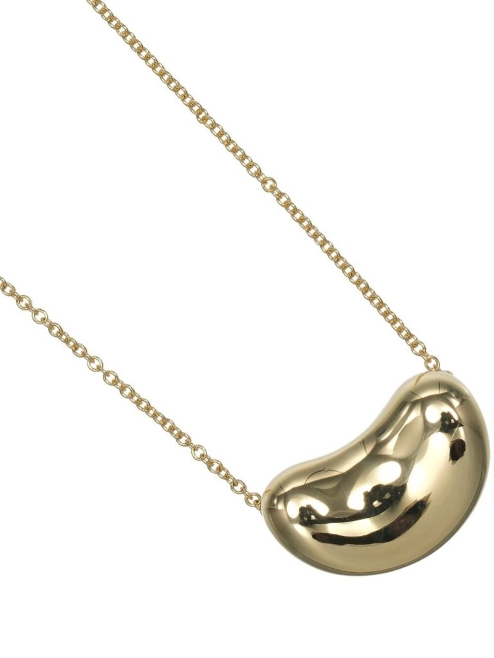 TIFFANY&Co. Bean Necklace K18 yellow gold 7.17g Women